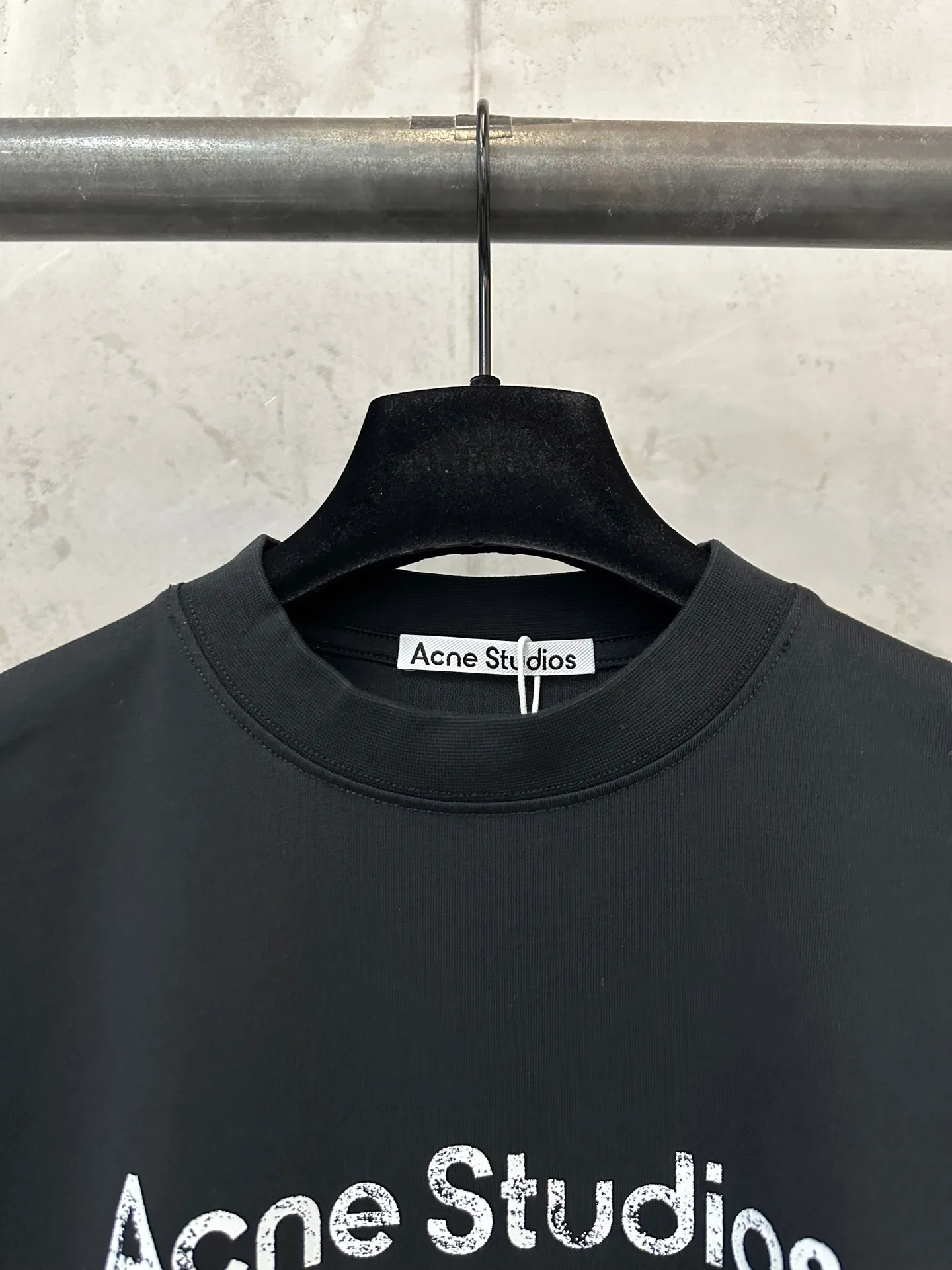 ￼ 110 Acne studios 26ss Classic logo : g Same Style Color: Black White Size: XS S M L